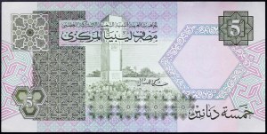 Libia, Republika (od 1975 r.), 5 dinarów 1991 r.