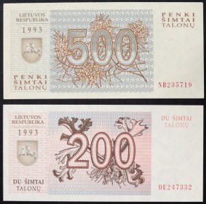 Lituania, Repubblica (1918-data), Lotto 2 pezzi.
