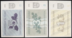 Lituanie, République (1918-date), Lot 3 pièces.