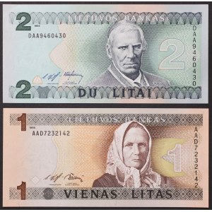 Lithuania, Republic (1918-date), Lot 2 pcs.