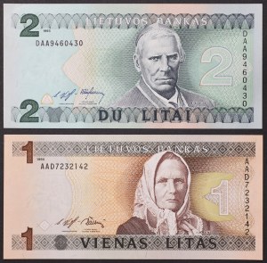 Lithuania, Republic (1918-date), Lot 2 pcs.