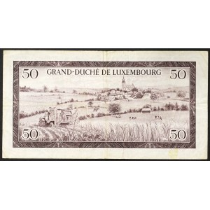 Lucembursko, velkovévodství, Charlotte (1919-1964), 50 franků 06/02/1961