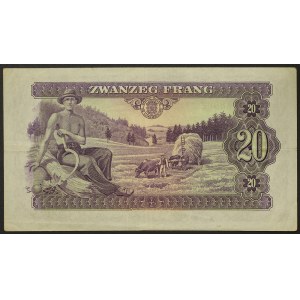 Luxembursko, veľkovojvodstvo, Charlotte (1919-1964), 20 frankov 1943