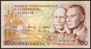 Lussemburgo, Granducato, Jean (1964-2000), 100 franchi 08/03/1981
