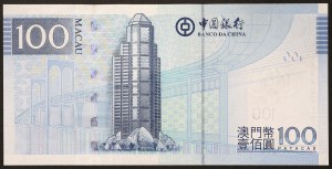 Macao, région administrative spéciale de Chine (1999-date), 100 Patacas 08/08/2008