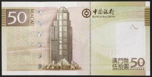 Makau, Specjalny Region Administracyjny Chin (od 1999 r.), 50 Patacas 08/08/2008