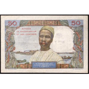 Madagascar, French Colony (1920-1953), 10 Francs 1950-51