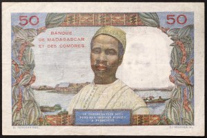 Madagascar, French Colony (1920-1953), 10 Francs 1950-51