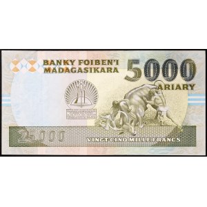 Madagascar, République malgache (1965-1996), 5.000 Ariary 1993