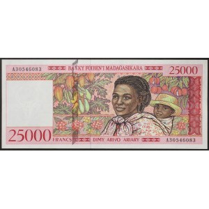 Madagaskar, Demokratická republika (od roku 1996), 25 000 franků 1998