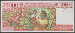 Madagascar, Democratic Republic (1996-date), 25.000 Francs 1998