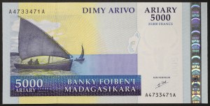 Madagaskar, Republika Demokratyczna (od 1996 r.), 5.000 Ariary 2003