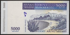 Madagaskar, Republika Demokratyczna (od 1996 r.), 5.000 Ariary 2003