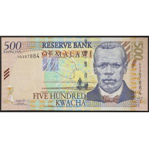 Malawi, Republic (1964-date), 500 Kwacha 01/12/2001