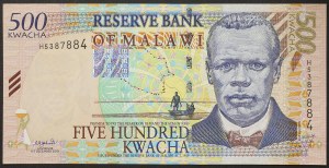 Malawi, Republika (1964-data), 500 Kwacha 01/12/2001