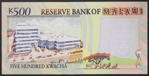 Malawi, republika (1964-dátum), 500 kwacha 01/12/2001