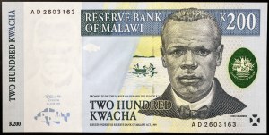 Malawi, Republic (1964-date), 200 Kwacha 01/07/1997