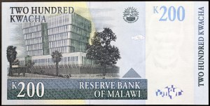Malawi, republika (1964-dátum), 200 kwacha 01/07/1997