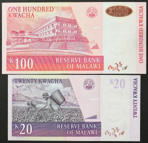 Malawi, République (1964-date), Lot 2 pièces.