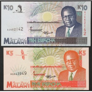 Malawi, République (1964-date), Lot 2 pièces.