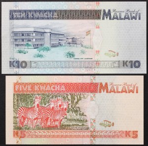 Malawi, République (1964-date), Lot 2 pièces.