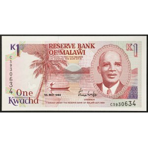 Malawi, Republic (1964-date), 1 Kwacha 1992