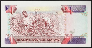 Malawi, republika (1964-dátum), 1 kwacha 1992