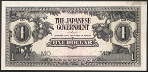 Malaya and British Borneo, Japanese Occupation (1942-1945), 1 Dollar n.d. (1942)