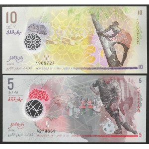 Maldives, 2nd Republic (1965-date), Lot 2 pcs.