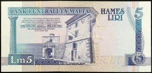 Malta, Republik (seit 1972), 5 Liri 1994