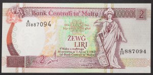 Malta, Republika (od 1972), 2 Liri 1967 (1989)