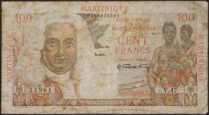 Martinik, Caisse centrale de la France d'outre-mer (1944-1960), 100 frankov b.d. (1947-49)
