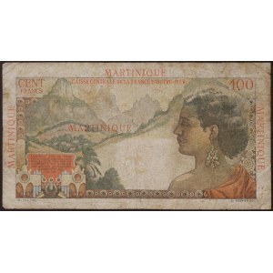 Martinique, Caisse centrale de la France d'outre-mer (1944-1960), 100 franků b.d. (1947-49)