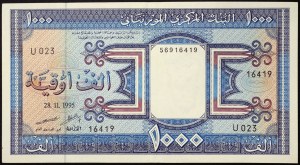 Mauritánie, Republika (1960-data), 1.000 Ouguiya 28/11/1995