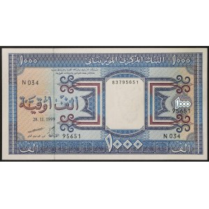 Mauritania, Republic (1960-date), 1.000 Ouguiya 28/11/1999