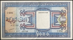Mauritánia, republika (1960-dátum), 1.000 Ouguiya 28.11.2001