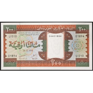 Mauritania, Republic (1960-date), 200 Ouguiya 28/11/1996