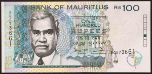 Maurice, République (1968-date), 100 roupies 1998