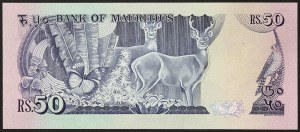 Mauritius, Repubblica (1968-data), 50 rupie 1986
