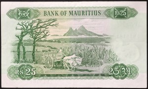 Mauritius, amministrazione britannica (fino al 1968), 25 rupie 1967