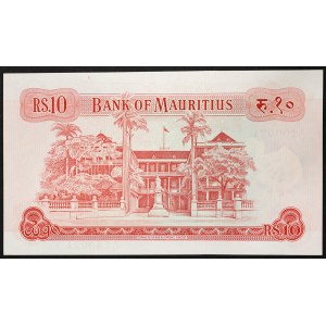 Mauritius, amministrazione britannica (fino al 1968), 10 rupie 1967