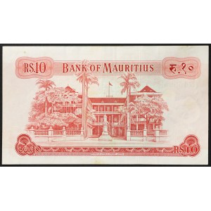 Mauritius, amministrazione britannica (fino al 1968), 10 rupie 1967
