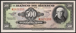 Mexico, Second Republic (1867-date), 500 Pesos 18/01/1978
