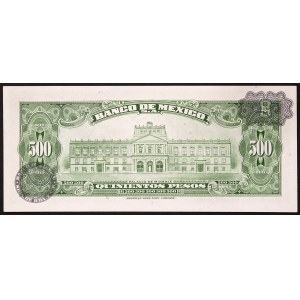 Mexique, Deuxième République (1867-date), 500 Pesos 18/01/1978