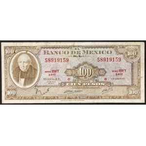 Mexique, Deuxième République (1867-date), 100 Pesos 18/07/1973