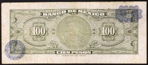 Messico, Seconda Repubblica (1867-data), 100 Pesos 18/07/1973