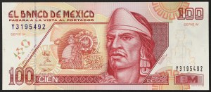 Messico, Seconda Repubblica (1867-data), 100 Pesos 10/12/1992