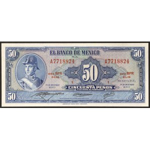 Mexique, Deuxième République (1867-date), 50 Pesos 29/12/1972