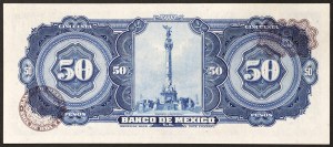 Mexique, Deuxième République (1867-date), 50 Pesos 29/12/1972
