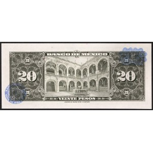Mexico, Second Republic (1867-date), 20 Pesos 22/07/1970